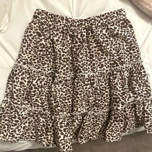 Shein cheetah skirt